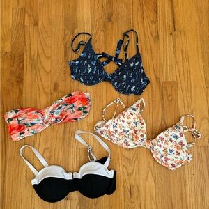 Multi colored bikini tops bundle